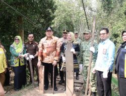 Lamtim Bangun Jembatan Rantau Fajar